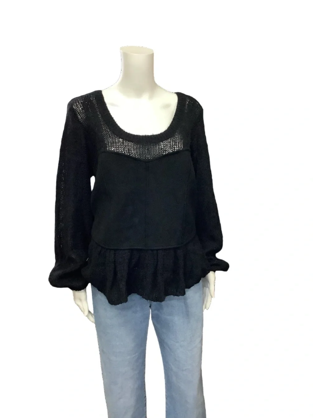 Anthropologie Scoop Neck Sweater Size: XL